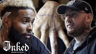 Odell Beckham Jr. Gets Tattooed By Bang Bang | INKED