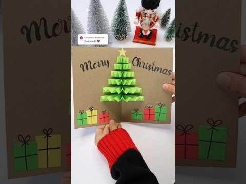 Tarjeta navideña hecha a mano🎄 Manualidades para regalar #christmas#christmascard#navidad#regalo#diy