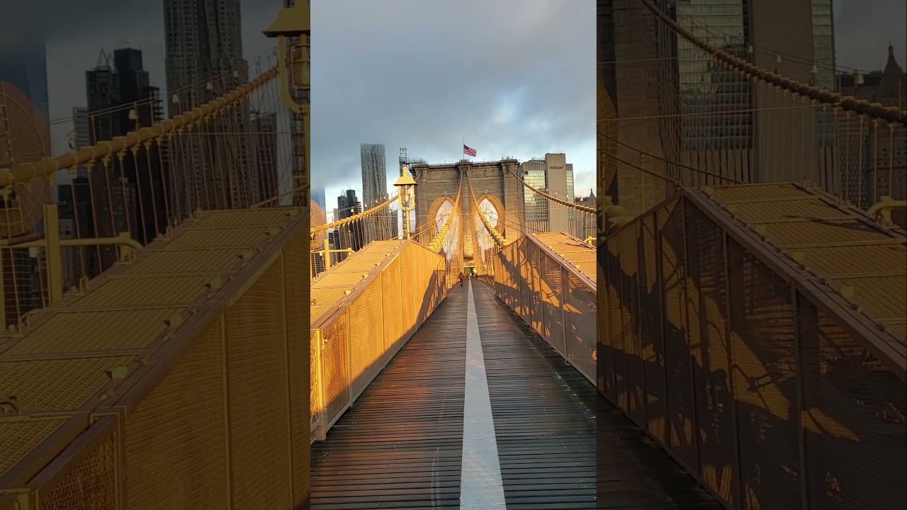 Sunrise at Brooklyn Bridge 