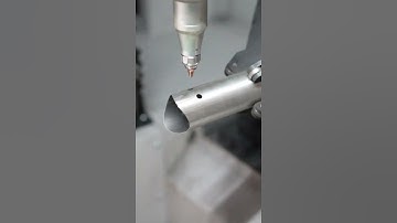 [SteviS Laser] Stainless steel round pipe 3D 5-axis fiber laser cutting machine #bevelcut