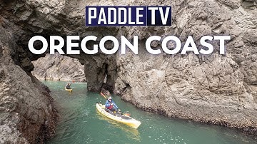 Paddling Through Sea Arches on the Oregon Coast