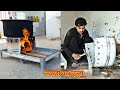 देसी लकड़ी का चूल्हा. Homemade Wood Stove