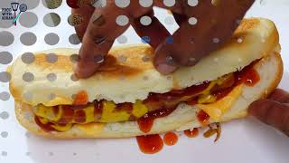Onion Hotdog | हॉट डॉग | Food With Kiran