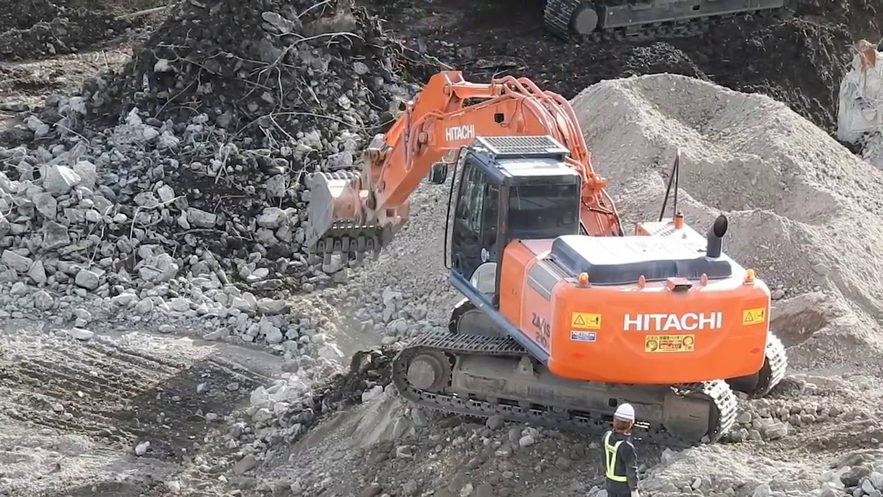 ショベルカー Excavator ワニラー ダンプカー 工事 工事現場 重機 Youtube