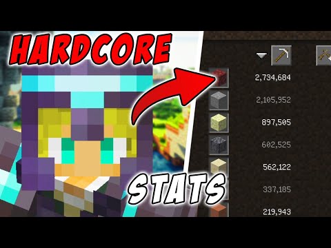 My Stats after 3 years in my Hardcore Minecraft World!