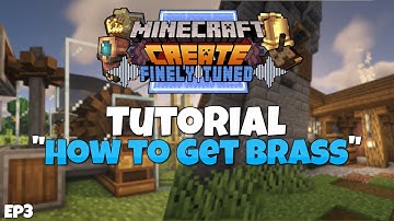 Minecraft Create Mod 0.3.2 Tutorial - How to Make Brass Ep 3