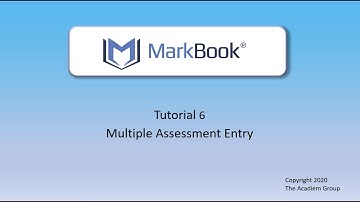 All New MarkBook® 2020: 6 Multiple Assessment Entry