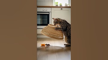 Shocking! 😱😱The cat goes tactical! やばすぎ！😱😱猫が戦術モードに突入！ #shorts #tabbycat #trap