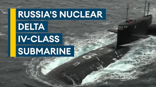 Russia's strategic nuclear missile submarine designed for naval base strikes