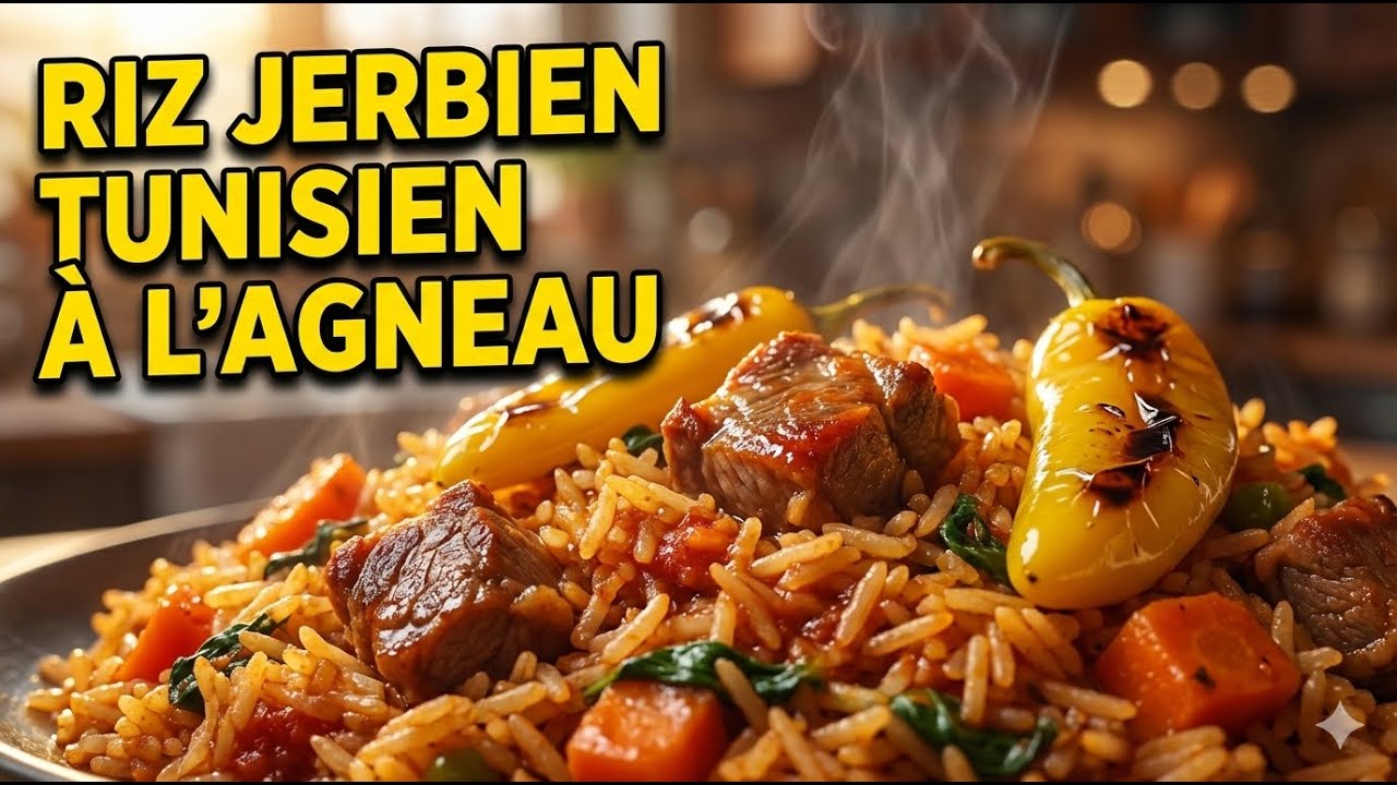 🇹🇳 Riz Jerbien Tunisien à l’Agneau – Plat Traditionnel de Djerba 🇹🇳