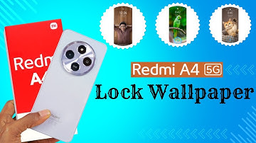 Redmi A4 5g auto change lock screen wallpaper setting /Redmi A4 5g lock screen wallpaper on off