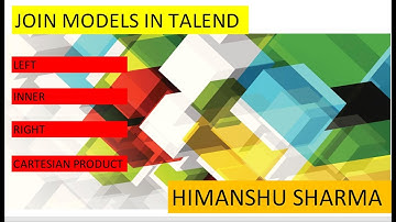 JOIN MODELS IN TALEND | LEFT, INNER, RIGHT JOIN and Cartesian Product in Talend.