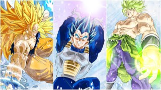 Goku,Vegeta e Broly do Livro de colorir - Daiko O Saiyajin