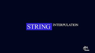 3.6 String interpolation
