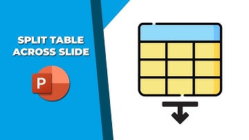 How to split a table across PowerPoint slides