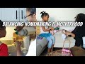 Balancing homemaking  motherhood  from scratch recipes  kindergarten homeschool routine