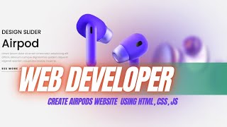 Create an AirPods Website using HTML, CSS, and JavaScript | Web Development Tutorial