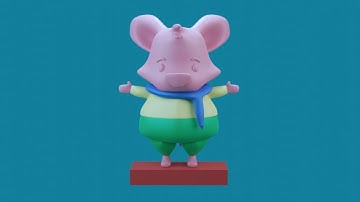My First Blender Cartoon Character Creation: Rafael !! Blender Mouse Model