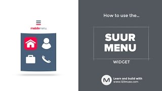 The Suur Menu for Adobe Muse from http://www.123muse.com screenshot 2