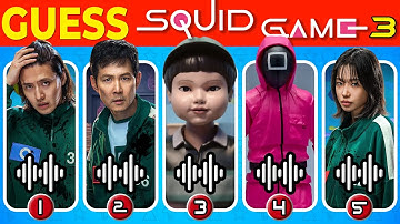 Raad Squid Game 3 Personages op basis van hun stem en emoji