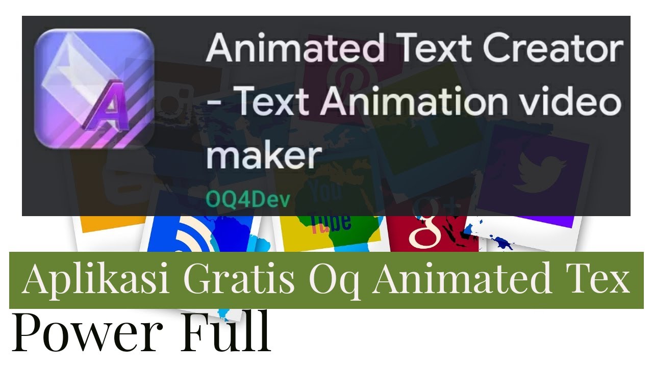  Aplikasi  Untuk Membuat Animasi  Text Video Gratis Full 