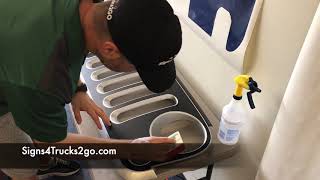 Decal Installation jeep wrangler JK Grill Skin Decal installation Signs4trucks2go Video n24