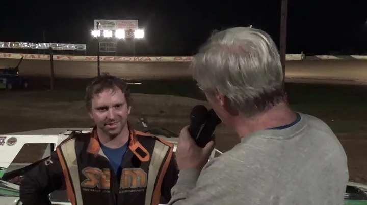 Shawn Shoemaker in victory lane at Path Valley 10/...