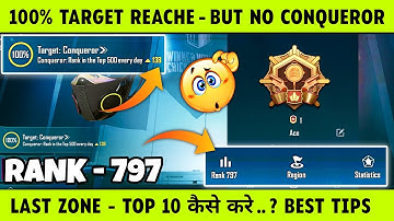 🇮🇳 DAY 6 - 100% TARGET REACHED BUT NO CONQUEROR 😥 | CONQUEROR RANK PUSH TIPS AND TRICKS ✅ |