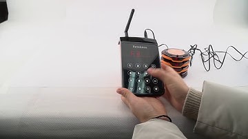 How to change notice mode of Retekess TD156 wireless calling system aliexpress