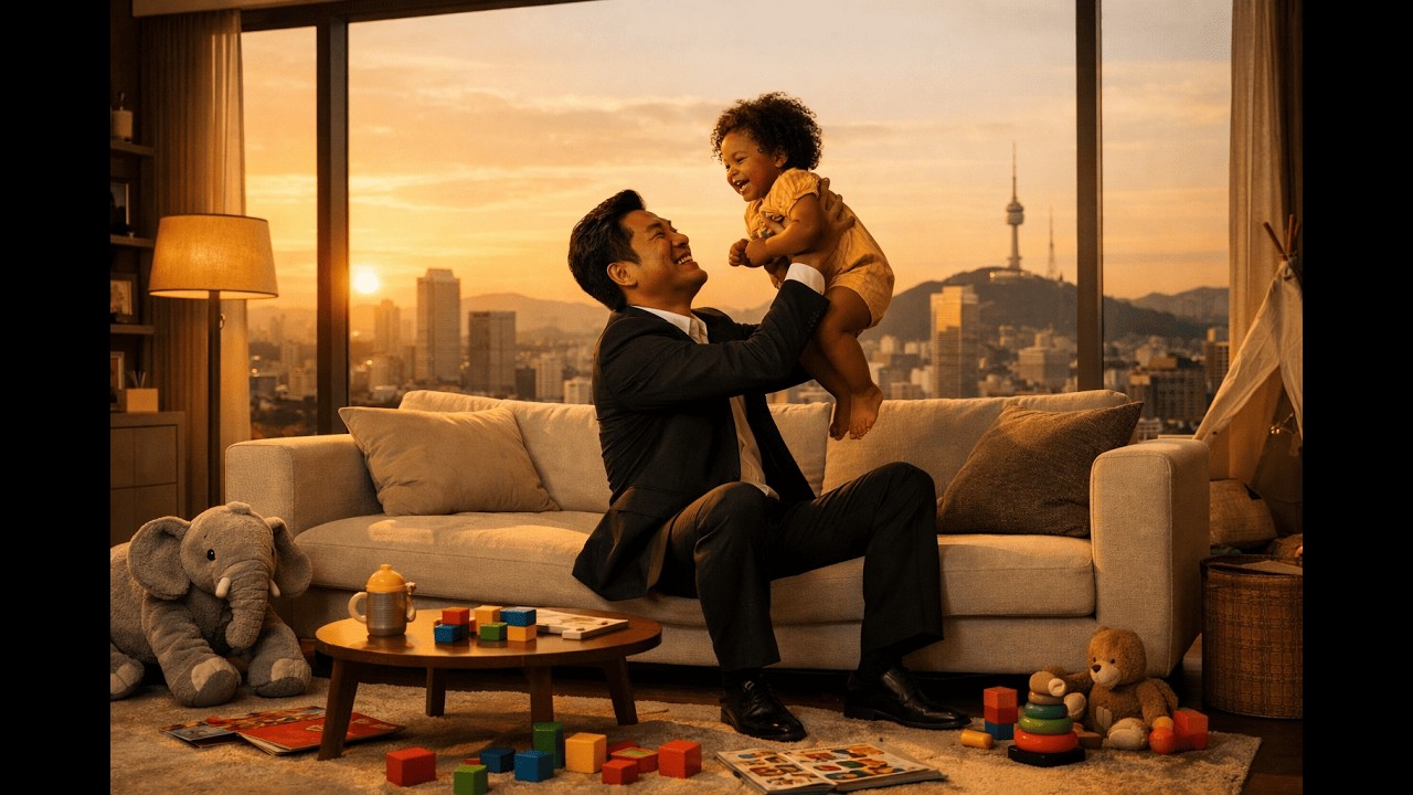 Black 1-Year-Old Baby Melted the Korean Boss’s Iced Heart — Even He Couldn’t Believe What Happened