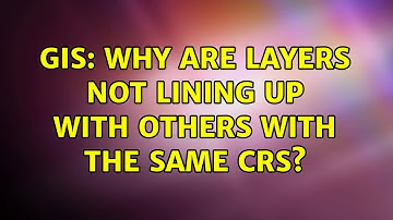 GIS: Why are layers not lining up with others with the same CRS?