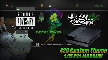 PS4 JAILBREAK 4.55/4.05 - 420 Custom Theme Released! (PKG FILE!)