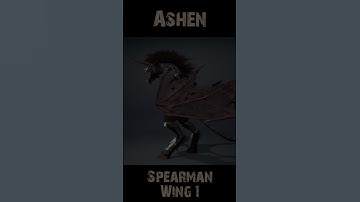 Ashen Spearman Wing1 360 #character #rogerkint #3d #animation #gaming #unity #unreal #ashen