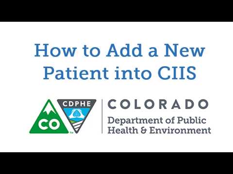 CIIS: Add Patient