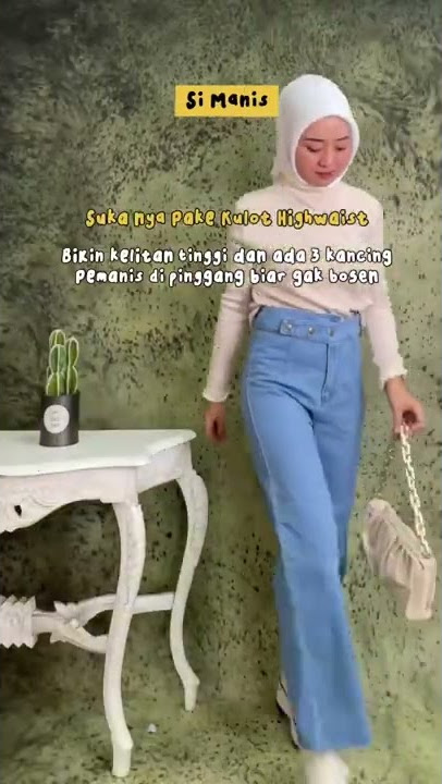 OOTD Simple Pakai Celana Jeans // OOTD Hijab Remaja