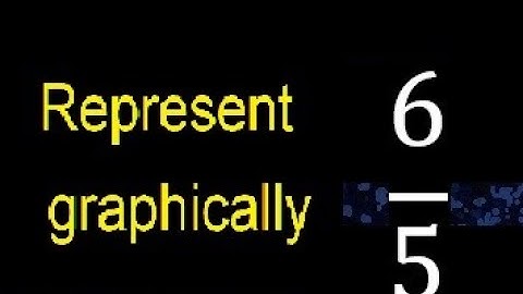 Represent 6/5 graphically . Graphic representation of fractions, graph