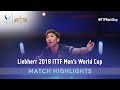 Tomokazu Harimoto vs Timo Boll I 2018 ITTF Men's World Cup Highlights (1/4)