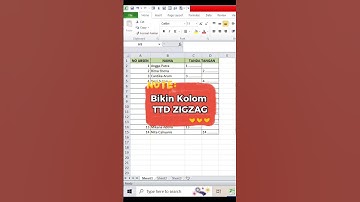 Bikin Kolom Tanda Tangan ZigZag pke RUMUS #exceltips #belajarexcel #exceltricks #fyp #exceltutorial