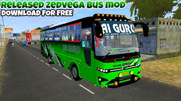 Download New Zedvega Bus Mod In Bus Simulator Indonesia - Bussid Bus Mod - Bussid Car Mod - BUSSID