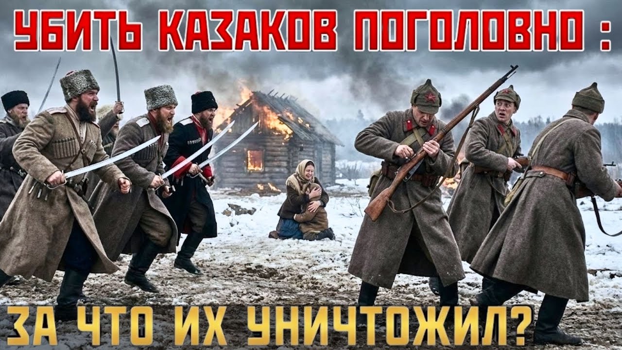 УБИТЬ ПОГОЛОВНО: за что СТАЛИН приказал СТЕРЕТЬ КАЗАЧИЙ НАРОД с лица земли?