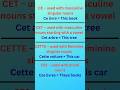 Ce vs Cet vs Cette vs Ces 🇫🇷 | French Grammar in 30 Seconds