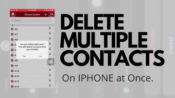 How to DELETE MULTIPLE CONTACTS on iphone? | Multiple contacts kaise delete karein?