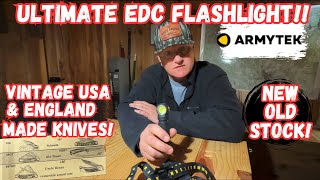 The Ultimate EDC Flashlight Review + Vintage Knives!