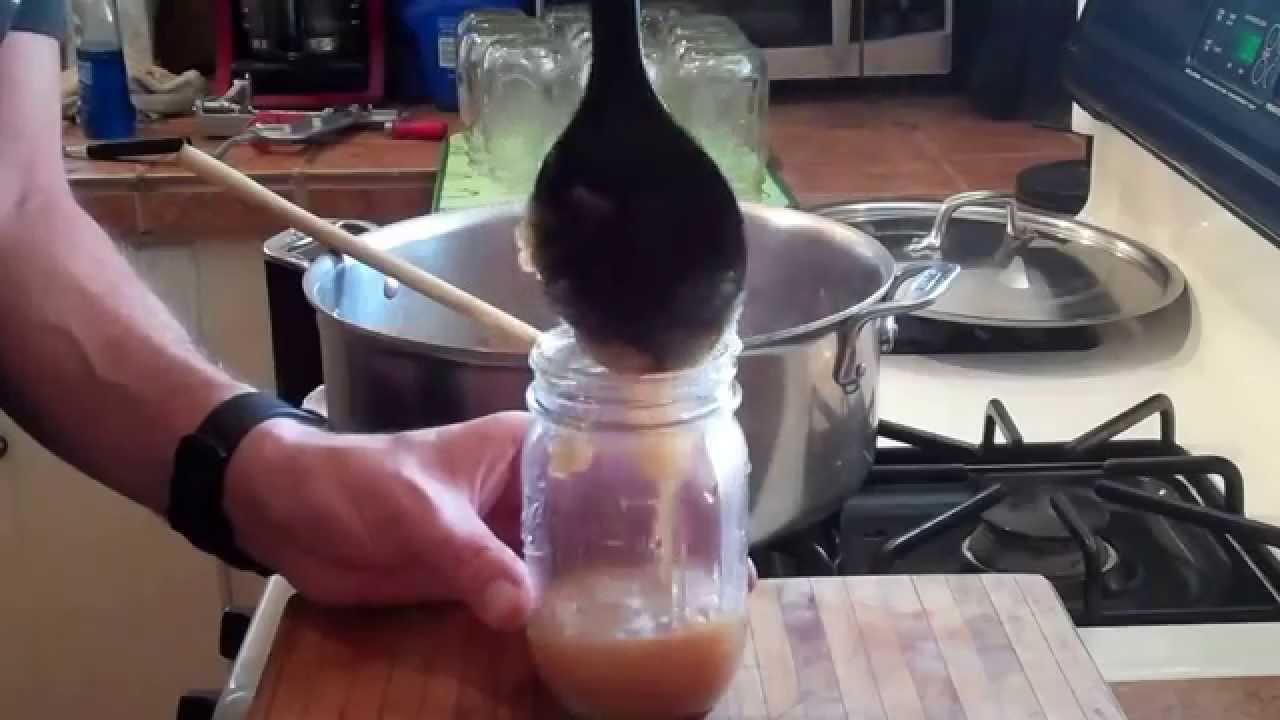 Making and canning homemade applesauce made wiith Maple syrup - YouTube