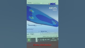 Stress distribution | FEA #static #stress #analysis #shorts | Dr. N V Dhandapani #mdcengg