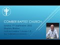 Sunday 17th September 2023 AM The The Faithfulness Of God Stephen Walker