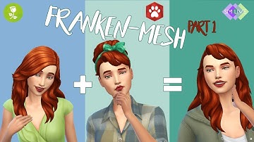 Frankenmeshing tutorial, creating a hairstyle for the Sims 4, part 1