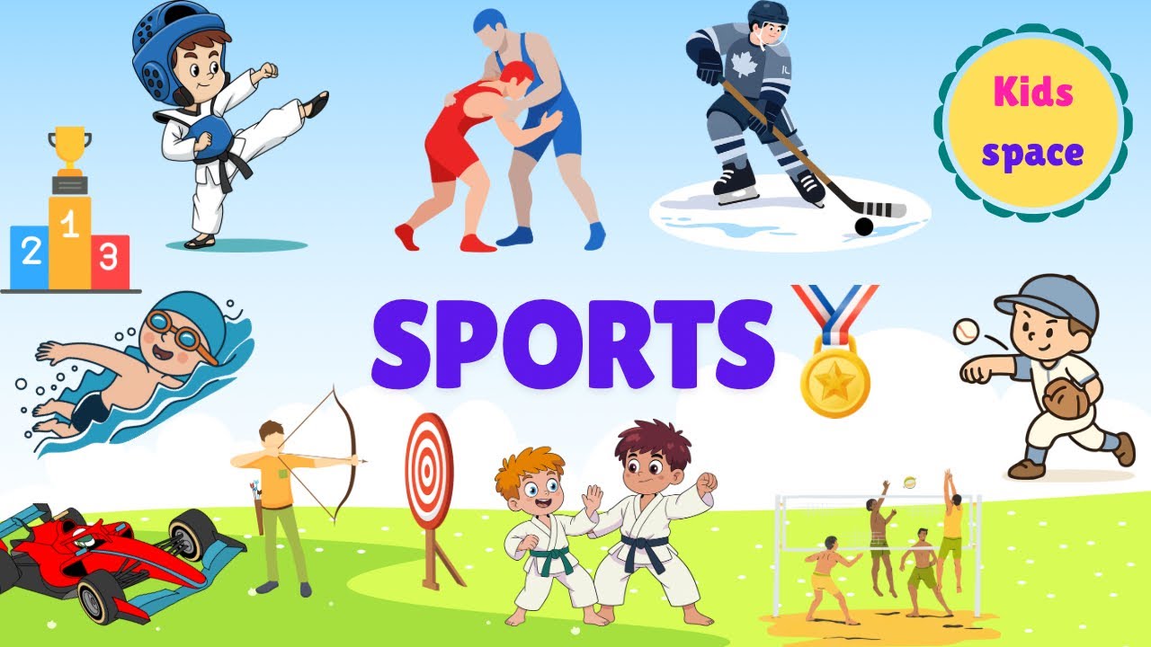 Learn the types of sports we play with @Kidsdiaries500|Sports we play|Kids video