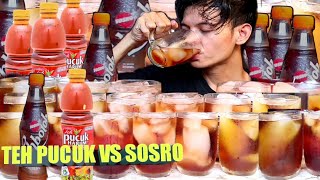 MUNUM BANYAK MINUMAN SEGAR DINGIN TEH PUCUK VS SOSRO