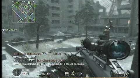 Call of Duty 4 (COD4) Multiplayer GamePlay on Xbox 360